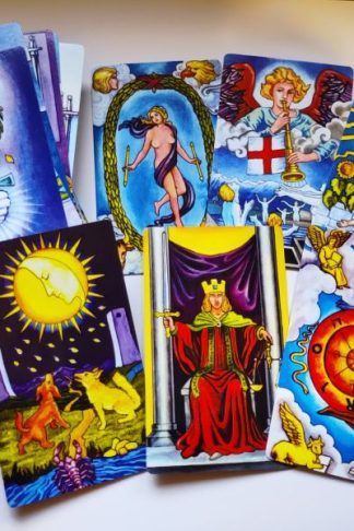 Radiant Rider-Waite bordeless Tarot / Радужное Таро Райдера-Уэйта безрамочное. 78 карт