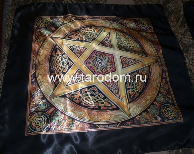 Скатерть для таро, скатерть для гадания Бафомет, Baphomet, Пентакль, другое. Под заказ 7 дней — изображение 2